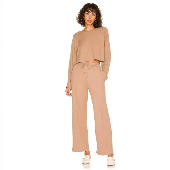 Lovers and Friends Knitted Pant in Tan - Picture 1 of 9